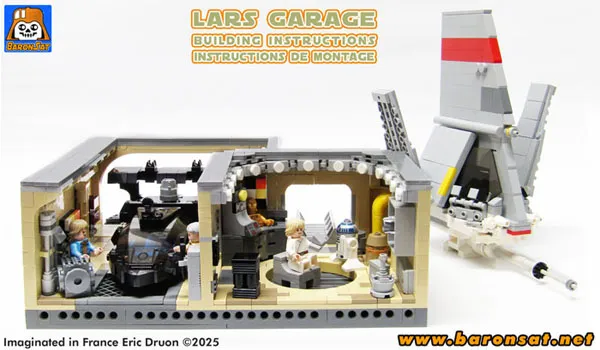 Tatooine garage Skyhopper Landspeeder instructions lego moc
