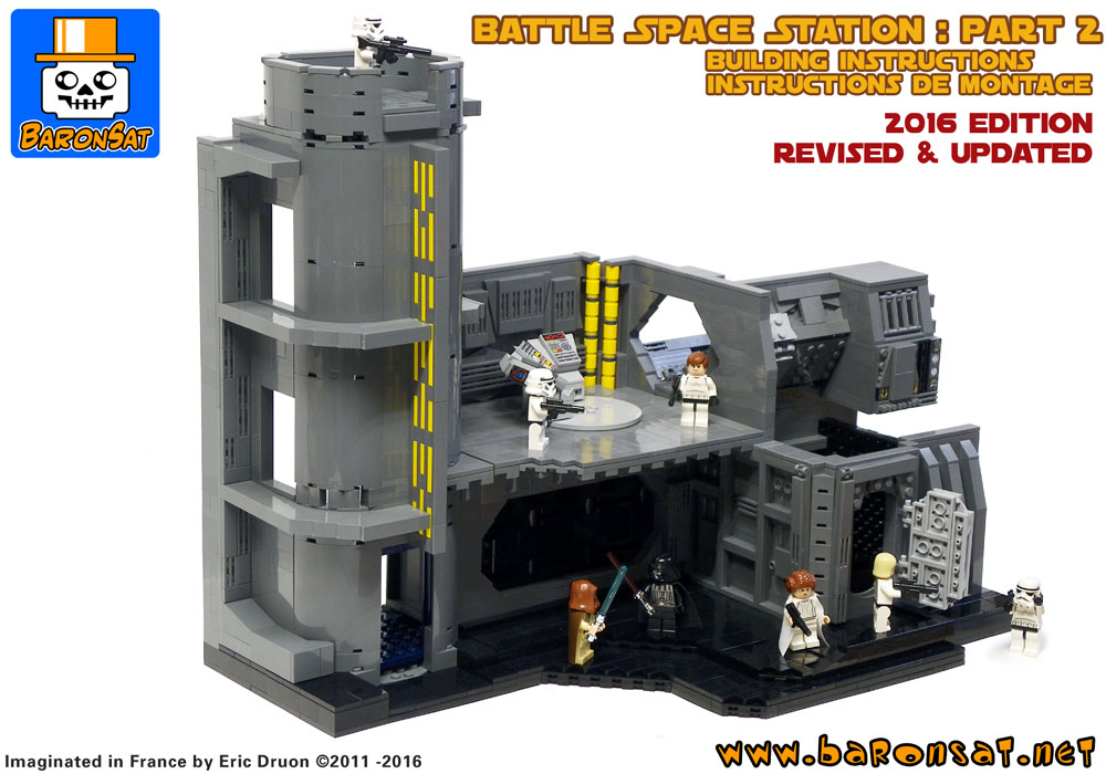 lego death star trash compactor custom model 