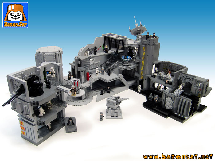 lego death star world custom model moc