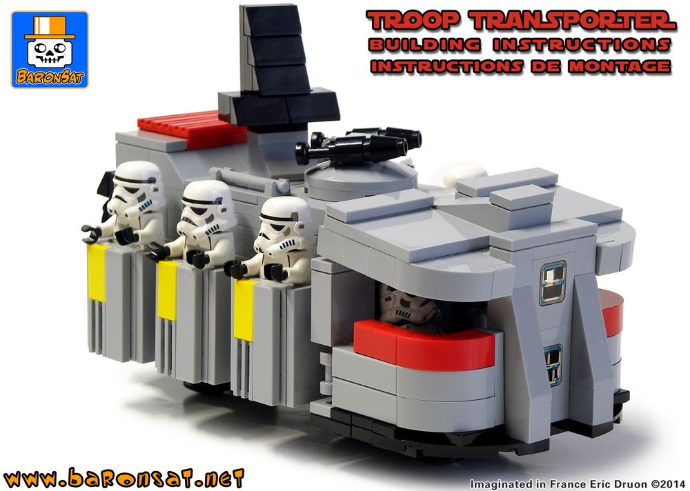 lego imperial troop transporter moc instructions  kenner