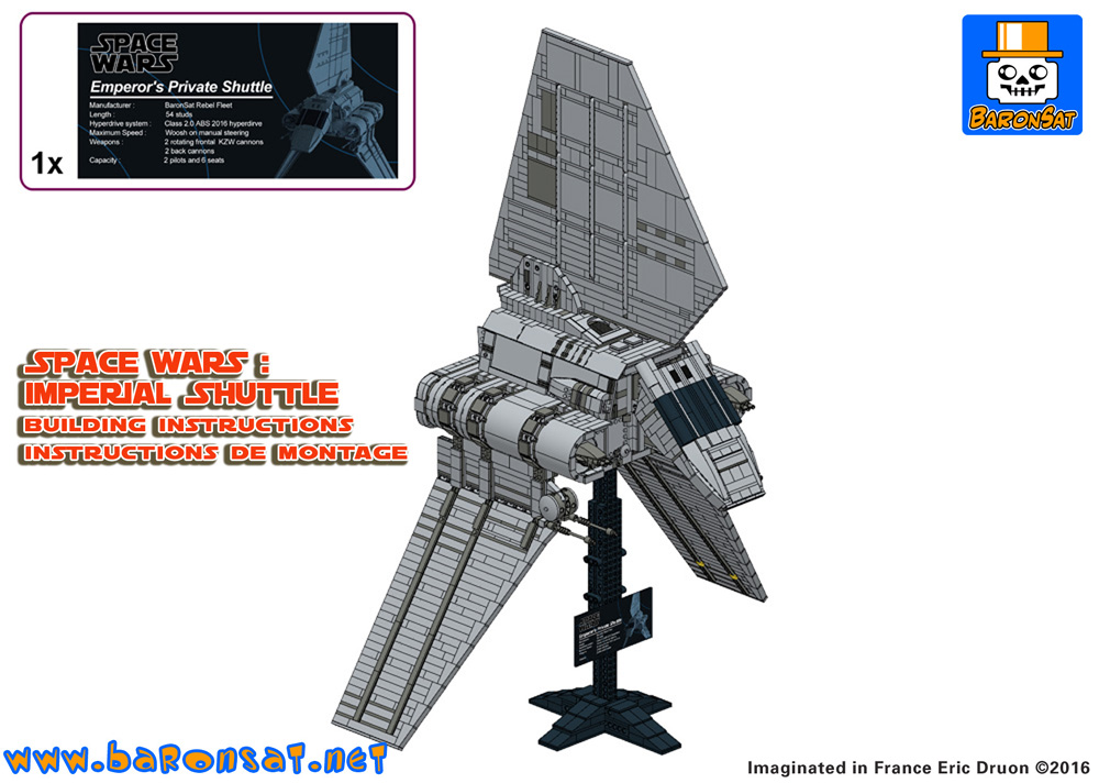 Lego moc Tydirium Lambda Shuttle Building Instructions