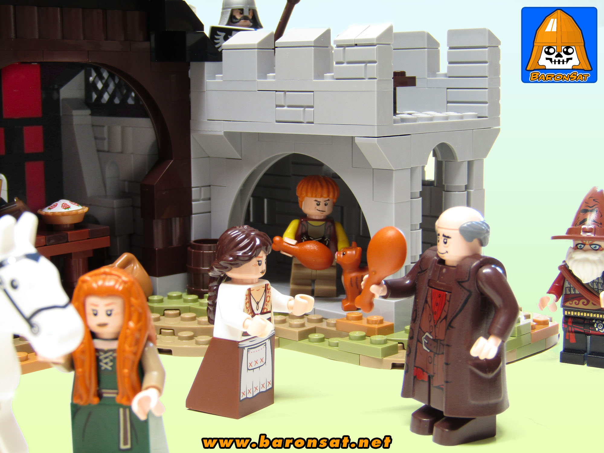 Lego moc 6067 Guarded Inn Redux Closeup 