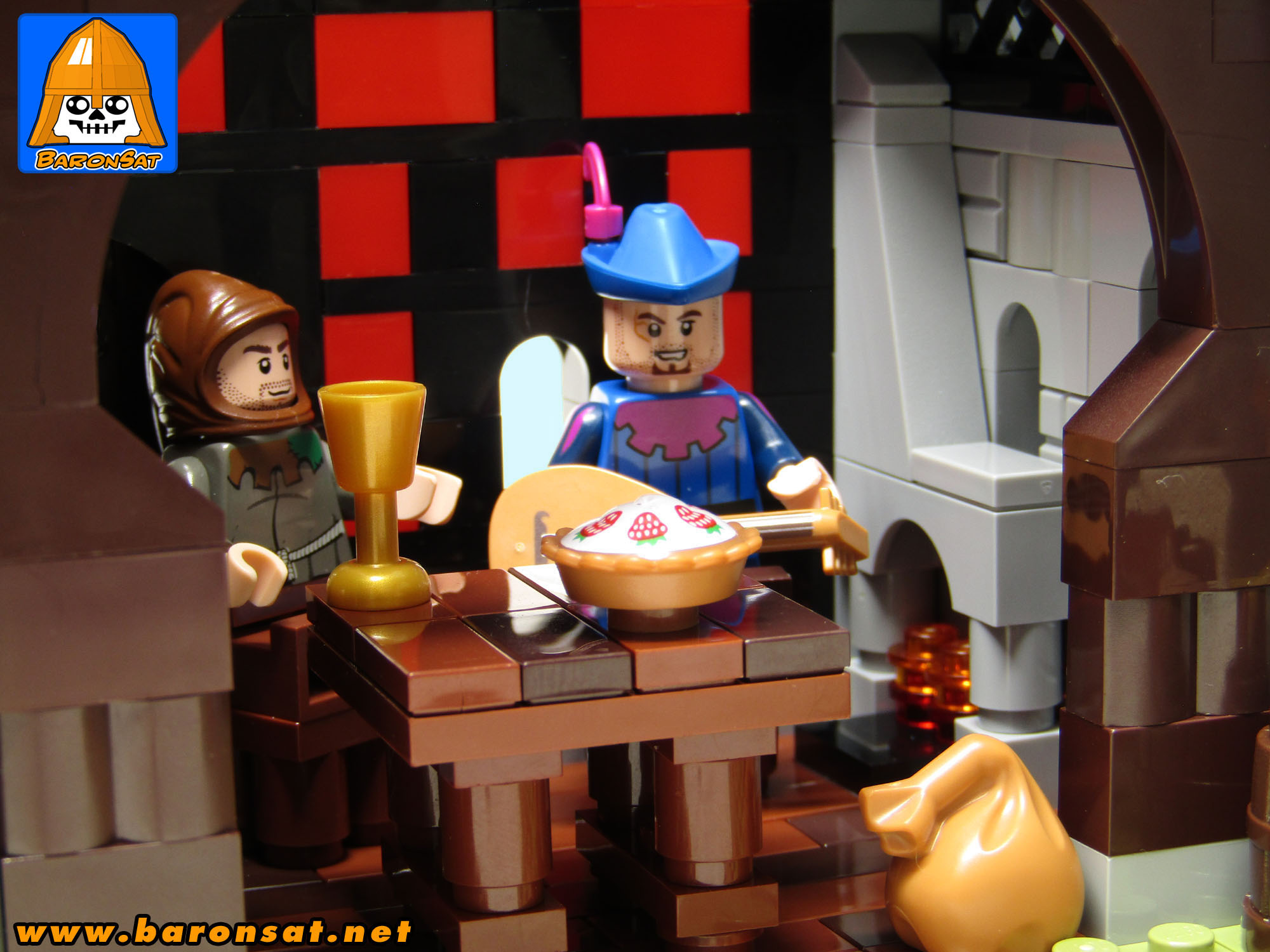 Lego moc 6067 Guarded Inn interior