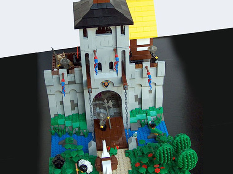 lego medieval city  drawbridge