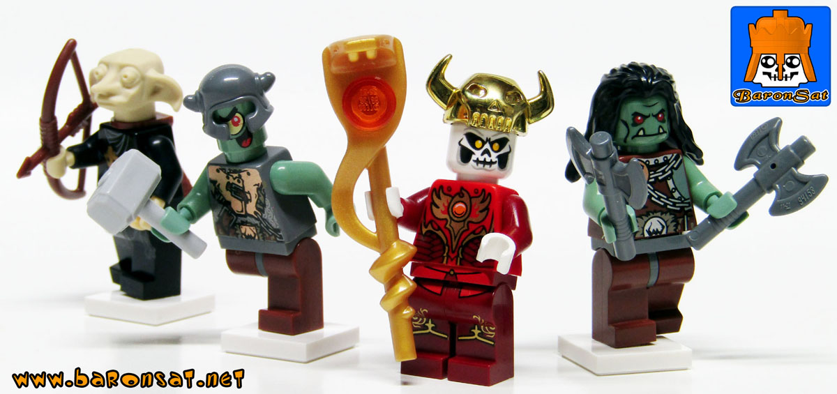 lego conan barbarian minifigs orcs warriors leader