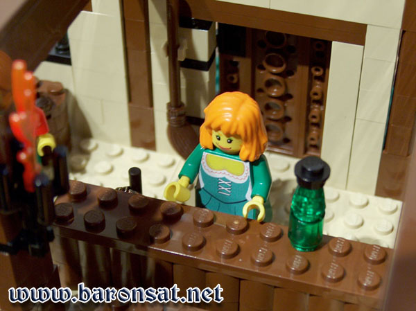 Valiant Hart Tavern Lego moc Patronness at the Counter