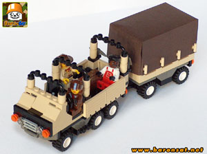 Transporation Truck 6x6 with trailer Lego Moc top