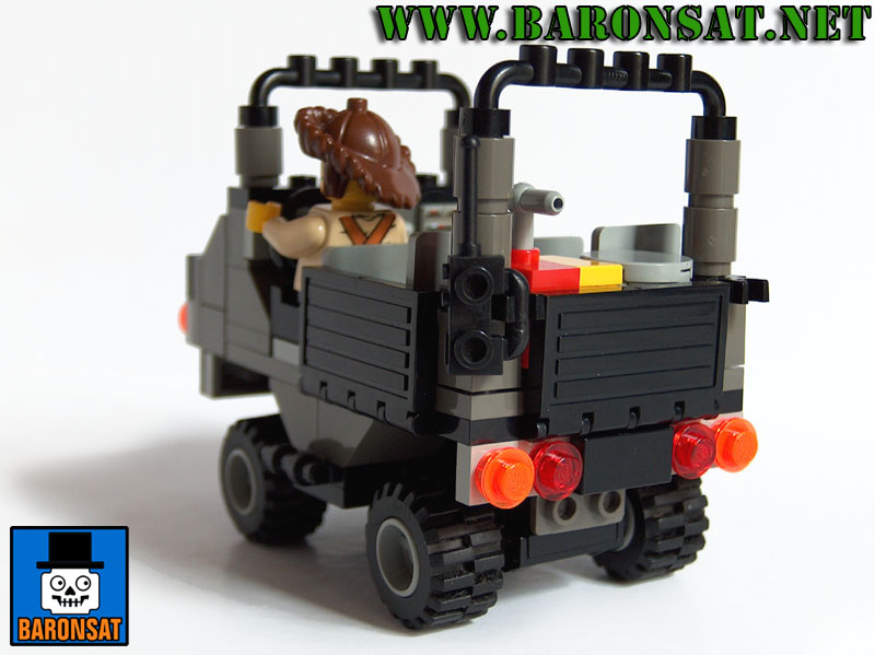 Transporation Truck 4x4 Lego Moc gray back