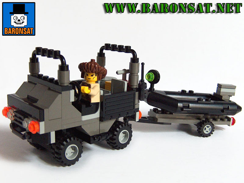 Transporation Truck 4x4 Lego Moc with rubber boat