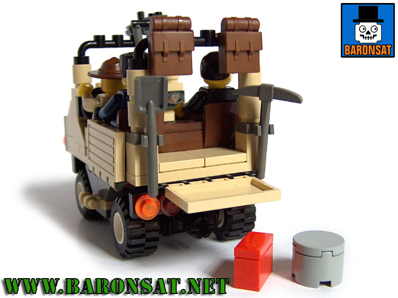 Transporation Truck 4x4 with trailer Lego moc open