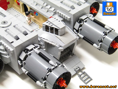 San Ku Kai Liabe lego moc cockpit back reactors