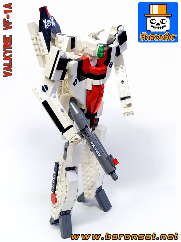 Lego moc Valkyrie VF-1A custom model Robot Mode Side