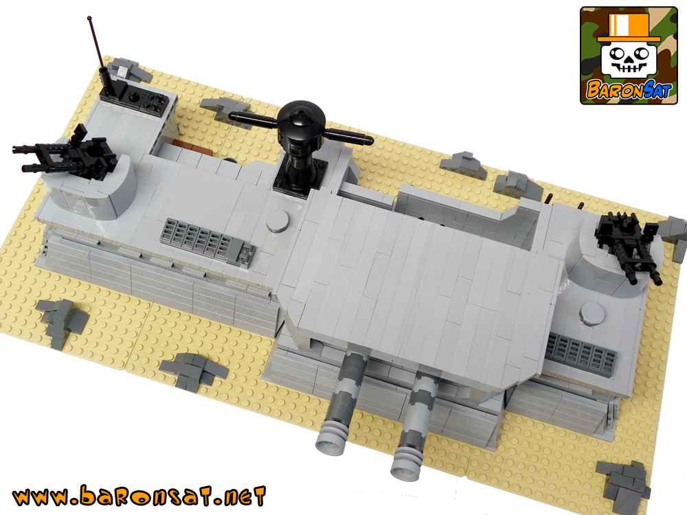 Lego moc german ww2 bunker top view