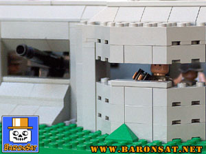 lego moc ww2 german bunker model cannon