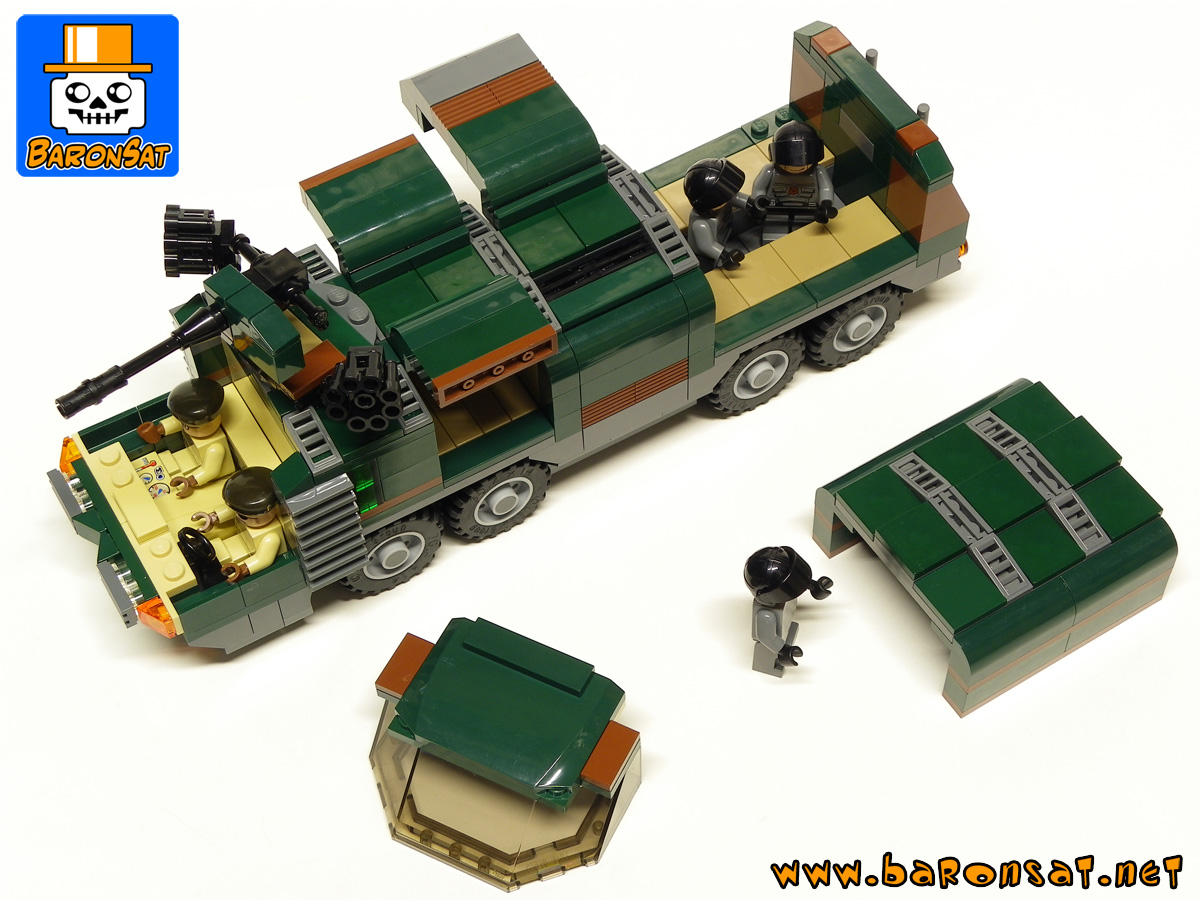 Lego Adventure 2000 ATV Transport custom model moc cockpit open