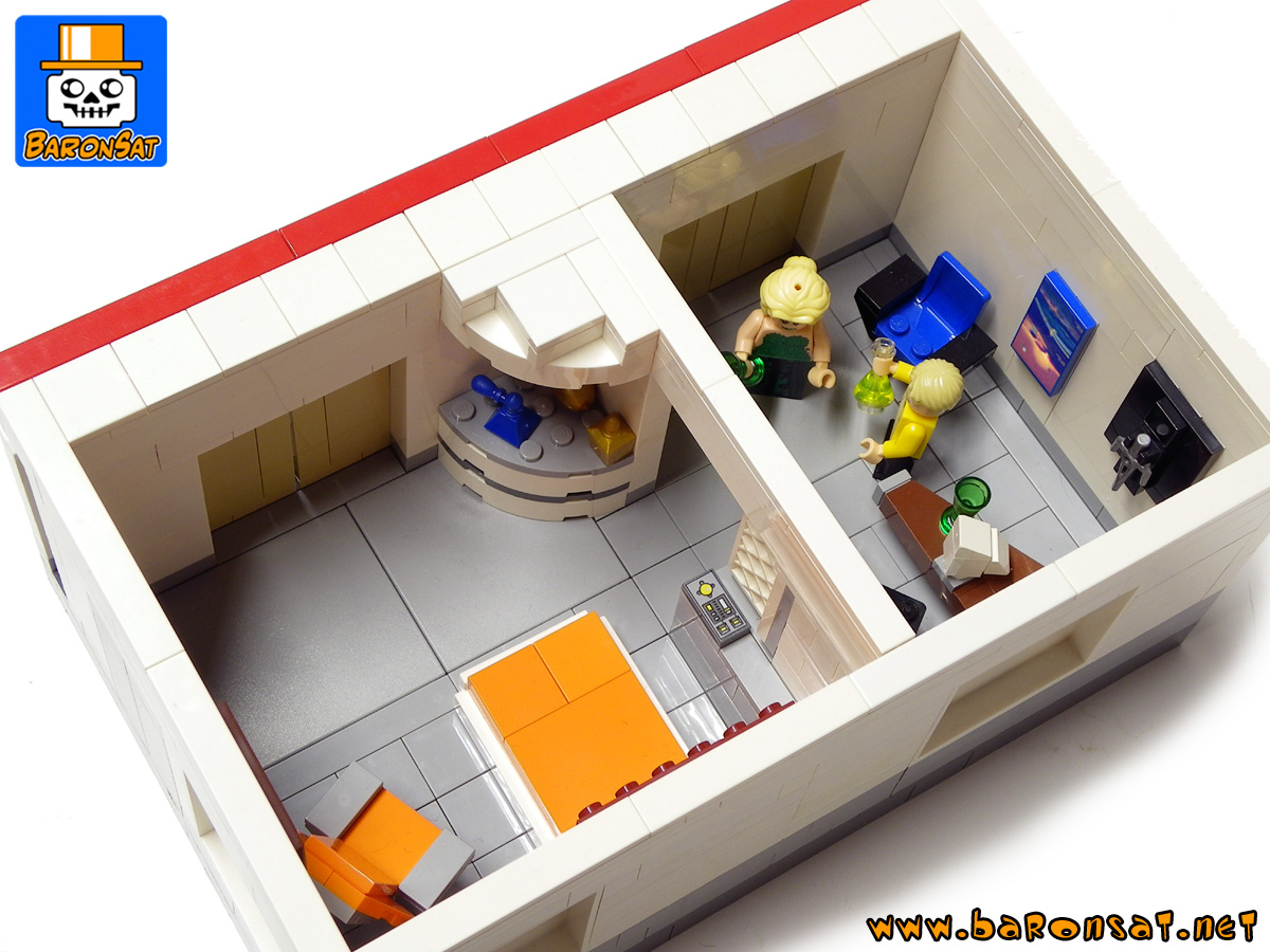 lego captain kirk cabin custom model star-trek