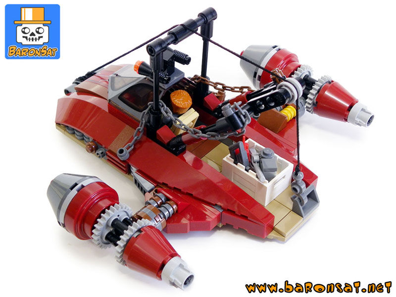 lego towing landspeeder custom model 02