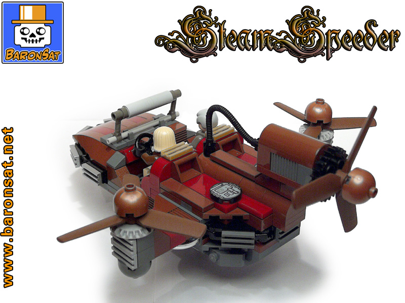 Lego moc Steam-speeder Star wars Custom Back